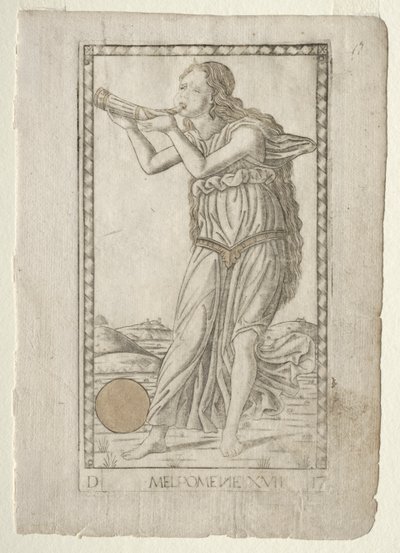Melpomene (tragedie) (fra Tarocchi-serien D: Apollo and the Muses, #17) af Master of the E Series Tarocchi