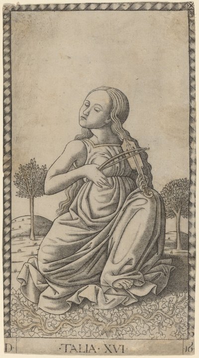 Talia (Thalia) af Master of the E Series Tarocchi