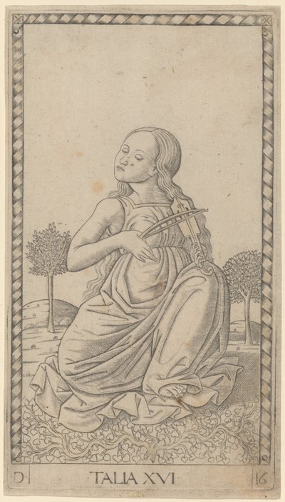 Talia (Thalia) af Master of the E Series Tarocchi