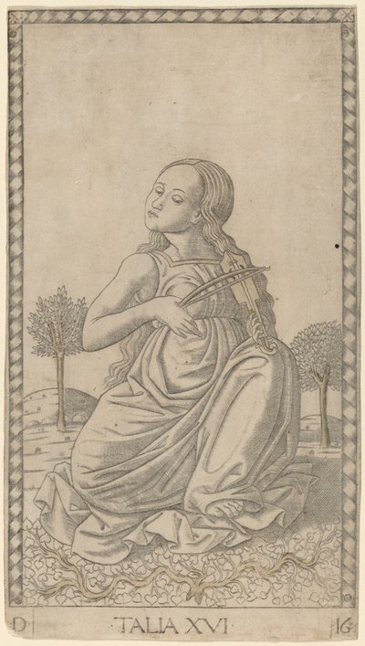 Talia (Thalia) af Master of the E Series Tarocchi