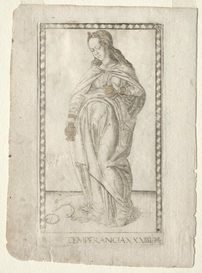 Temperance (fra Tarocchi, serie B: Cosmic Principles and Virtues, #34) af Master of the E Series Tarocchi
