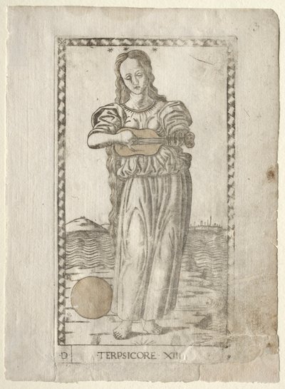 Terpsichore (dans og sang) (fra Tarocchi-serien D: Apollo and the Muses, #13) af Master of the E Series Tarocchi