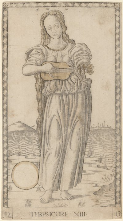Terpsicore (Terpsichore) af Master of the E Series Tarocchi