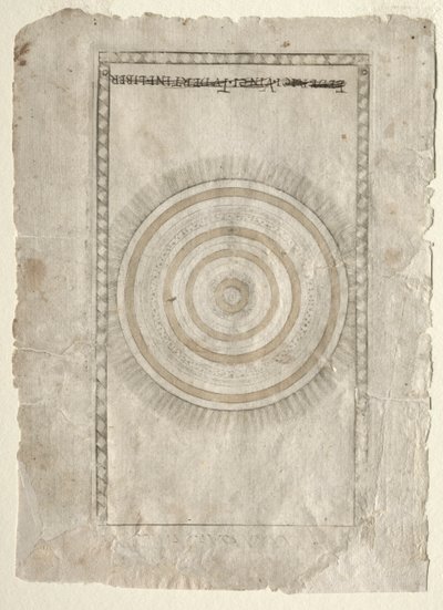 The Empyrean Sphere fra Tarocchi, serie A..., før 1467. af Master of the E Series Tarocchi