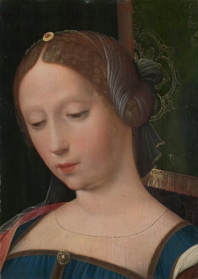 Et kvindeligt hoved, midten af det 16. århundrede. af Master of the Female Half Lengths,