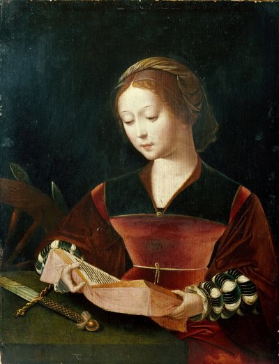 Katarina af Alexandria af Master of the Female Half Lengths