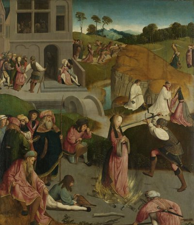 Saint Lucys martyrium Sankt Lucias martyrium af Master of the Figdor Deposition
