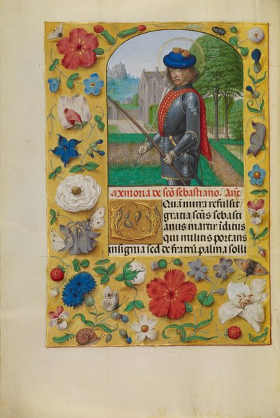 Sankt Sebastian af Master of the First Prayer Book of Maximilian