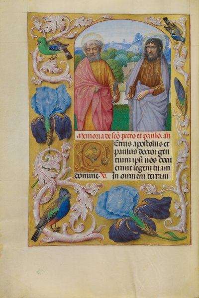 Sankt Peter og Sankt Paul af Master of the First Prayer Book of Maximilian
