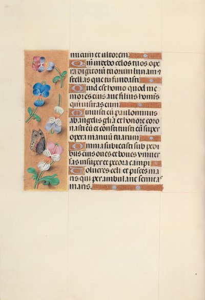 Hours of Dronning Isabella den Katolik, Dronning af Spanien: Fol. 100V, ca. 1500. af Master of the First Prayerbook of Maximillian