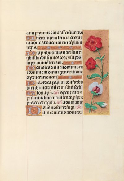 Hours of Dronning Isabella den Katolik, Dronning af Spanien: Fol. 105r, ca. 1500. af Master of the First Prayerbook of Maximillian