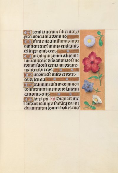Hours of Dronning Isabella den Katolik, Dronning af Spanien: Fol. 109r, ca. 1500. af Master of the First Prayerbook of Maximillian