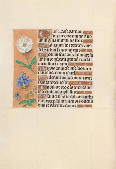 Hours of Dronning Isabella den Katolik, Dronning af Spanien: Fol. 109v, ca. 1500. af Master of the First Prayerbook of Maximillian