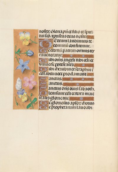 Hours of Dronning Isabella den Katolik, Dronning af Spanien: Fol. 112v, ca. 1500. af Master of the First Prayerbook of Maximillian