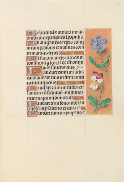 Hours of Dronning Isabella den Katolik, Dronning af Spanien: Fol. 122r, ca. 1500. af Master of the First Prayerbook of Maximillian