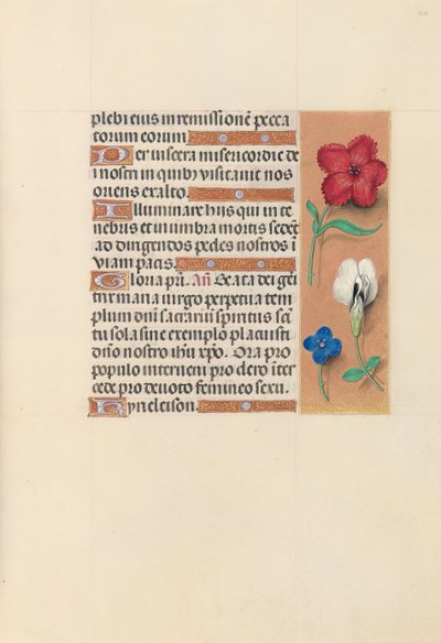 Hours of Dronning Isabella den Katolik, Dronning af Spanien: Fol. 124r, ca. 1500. af Master of the First Prayerbook of Maximillian