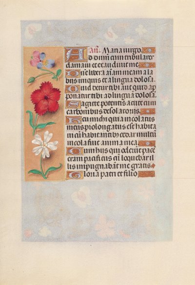 Hours of Dronning Isabella den Katolik, Dronning af Spanien: Fol. 132v, ca. 1500. af Master of the First Prayerbook of Maximillian