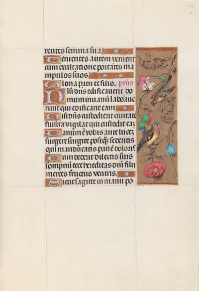 Dronning Isabella den katolske, dronning af Spanien: Fol. 143r, ca. 1500. af Master of the First Prayerbook of Maximillian