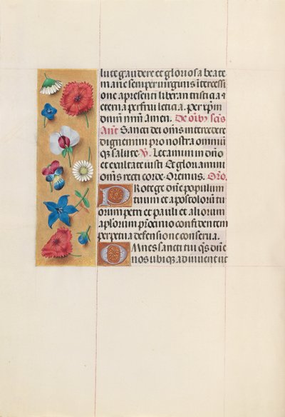 Dronning Isabella den katolske, dronning af Spaniens åbningstider: Fol. 152v, ca. 1500. af Master of the First Prayerbook of Maximillian