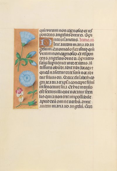 Dronning Isabella den katolske, dronning af Spaniens åbningstider: Fol. 163v, ca. 1500. af Master of the First Prayerbook of Maximillian