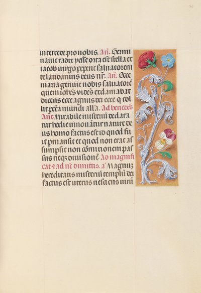 Dronning Isabella den katolske, dronning af Spaniens åbningstider: Fol. 166r, ca. 1500. af Master of the First Prayerbook of Maximillian