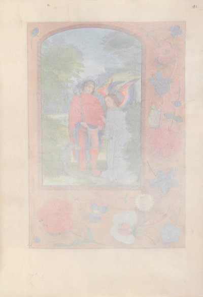 Dronning Isabella den katolske, dronning af Spaniens åbningstider: Fol. 181r, ca. 1500. af Master of the First Prayerbook of Maximillian