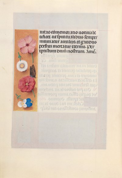 Dronning Isabella den katolske, dronning af Spaniens åbningstider: Fol. 188v, ca. 1500. af Master of the First Prayerbook of Maximillian
