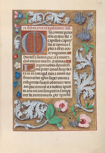 Dronning Isabella den Katolskes timer, dronning af Spanien:  Fol. 194r af Master of the First Prayerbook of Maximillian