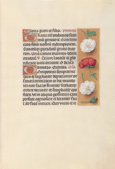 Hours of Dronning Isabella den Katolik, Dronning af Spanien: Fol. 19r, ca. 1500. af Master of the First Prayerbook of Maximillian