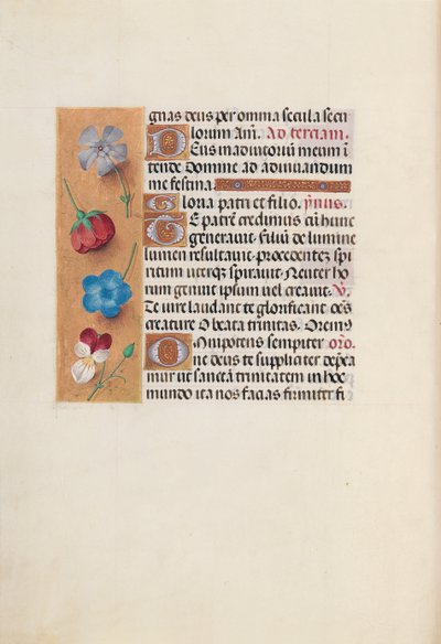 Hours of Dronning Isabella den Katolik, Dronning af Spanien: Fol. 19v, ca. 1500. af Master of the First Prayerbook of Maximillian