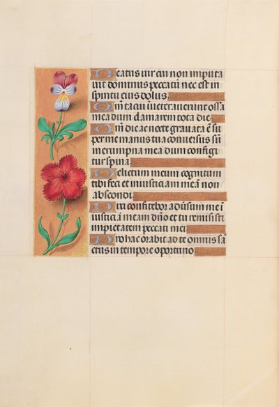 Hours of Dronning Isabella den Katolik, Dronning af Spanien: Fol. 201v, ca. 1500. af Master of the First Prayerbook of Maximillian