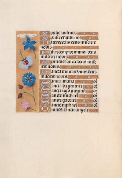 Hours of Dronning Isabella den Katolik, Dronning af Spanien: Fol. 210v, ca. 1500. af Master of the First Prayerbook of Maximillian