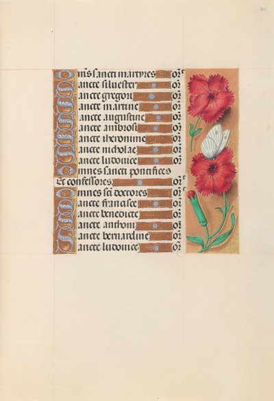 Dronning Isabella den katolske, dronning af Spaniens åbningstider: Fol. 212r, ca. 1500. af Master of the First Prayerbook of Maximillian
