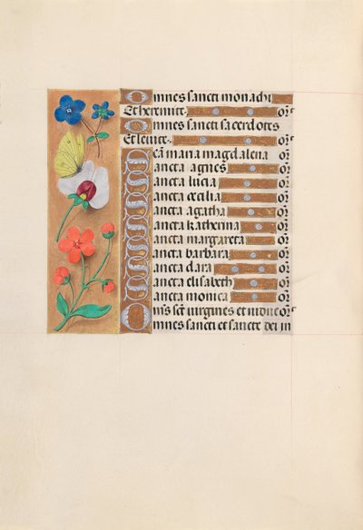 Hours of Dronning Isabella den Katolik, Dronning af Spanien: Fol. 212v, ca. 1500. af Master of the First Prayerbook of Maximillian