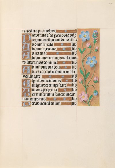 Dronning Isabella den katolske, dronning af Spaniens åbningstider: Fol. 213r, ca. 1500. af Master of the First Prayerbook of Maximillian