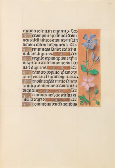 Hours of Dronning Isabella den Katolik, Dronning af Spanien: Fol. 214r, ca. 1500. af Master of the First Prayerbook of Maximillian