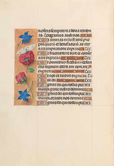 Dronning Isabella den katolske, dronning af Spaniens åbningstider: Fol. 214v, ca. 1500. af Master of the First Prayerbook of Maximillian