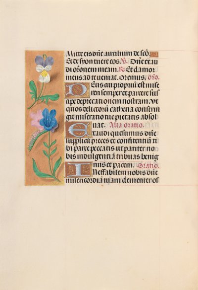 Hours of Dronning Isabella den Katolik, Dronning af Spanien: Fol. 216v, ca. 1500. af Master of the First Prayerbook of Maximillian