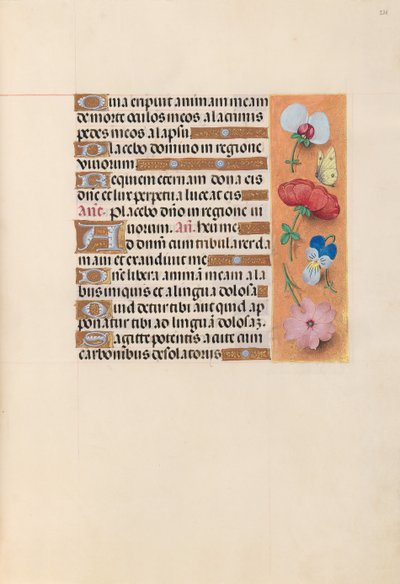 Hours of Dronning Isabella den Katolik, Dronning af Spanien: Fol. 221r, ca. 1500. af Master of the First Prayerbook of Maximillian