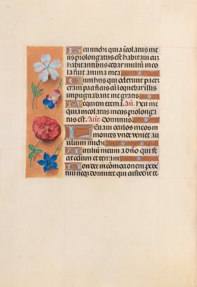 Hours of Dronning Isabella den Katolik, Dronning af Spanien: Fol. 221v, ca. 1500. af Master of the First Prayerbook of Maximillian