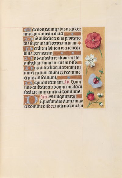 Hours of Dronning Isabella den Katolik, Dronning af Spanien: Fol. 222r, ca. 1500. af Master of the First Prayerbook of Maximillian