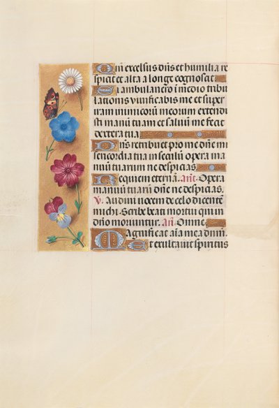 Hours of Dronning Isabella den Katolik, Dronning af Spanien: Fol. 223v, ca. 1500. af Master of the First Prayerbook of Maximillian