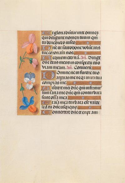 Dronning Isabella den katolske, dronning af Spaniens åbningstider: Fol. 228v, ca. 1500. af Master of the First Prayerbook of Maximillian