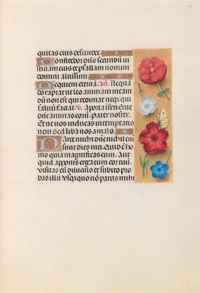Hours of Dronning Isabella den Katolik, Dronning af Spanien: Fol. 231r, ca. 1500. af Master of the First Prayerbook of Maximillian