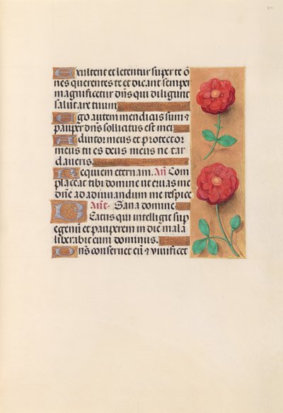 Hours of Dronning Isabella den Katolik, Dronning af Spanien: Fol. 241r, ca. 1500. af Master of the First Prayerbook of Maximillian
