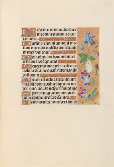 Dronning Isabella den Katolskes timer, dronning af Spanien:  Fol. 251r af Master of the First Prayerbook of Maximillian