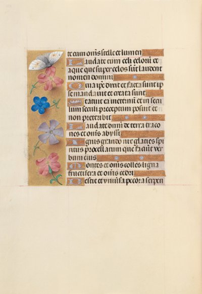 Dronning Isabella den katolske, dronning af Spaniens åbningstider: Fol. 252v, ca. 1500. af Master of the First Prayerbook of Maximillian