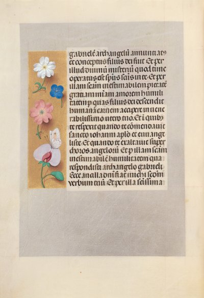 Dronning Isabella den katolske, dronning af Spaniens åbningstider: Fol. 258v, ca. 1500. af Master of the First Prayerbook of Maximillian