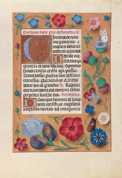Hours of Dronning Isabella den Katolik, Dronning af Spanien: Fol. 25r, c. 1500. af Master of the First Prayerbook of Maximillian