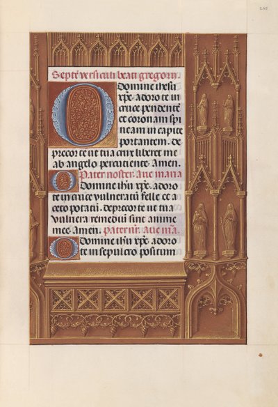 Hours of Dronning Isabella den Katolik, Dronning af Spanien: Fol. 265r, ca. 1500. af Master of the First Prayerbook of Maximillian